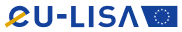 Text reading 'U-LISA' in blue with a stylized yellow star and the European Union flag on the right.